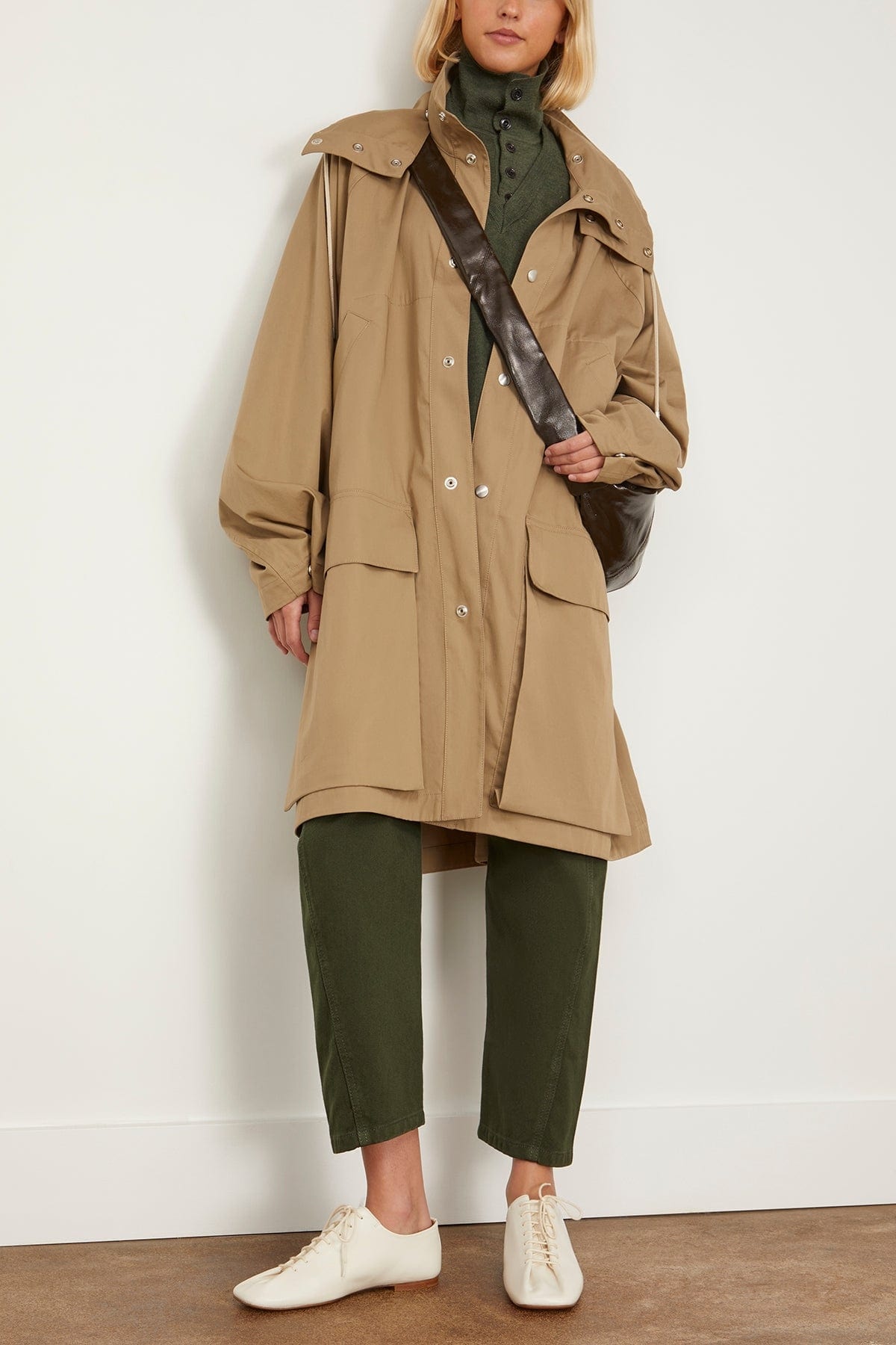 Lemaire RAINCOAT WITH DETACHABLE HOOD | REVERSIBLE