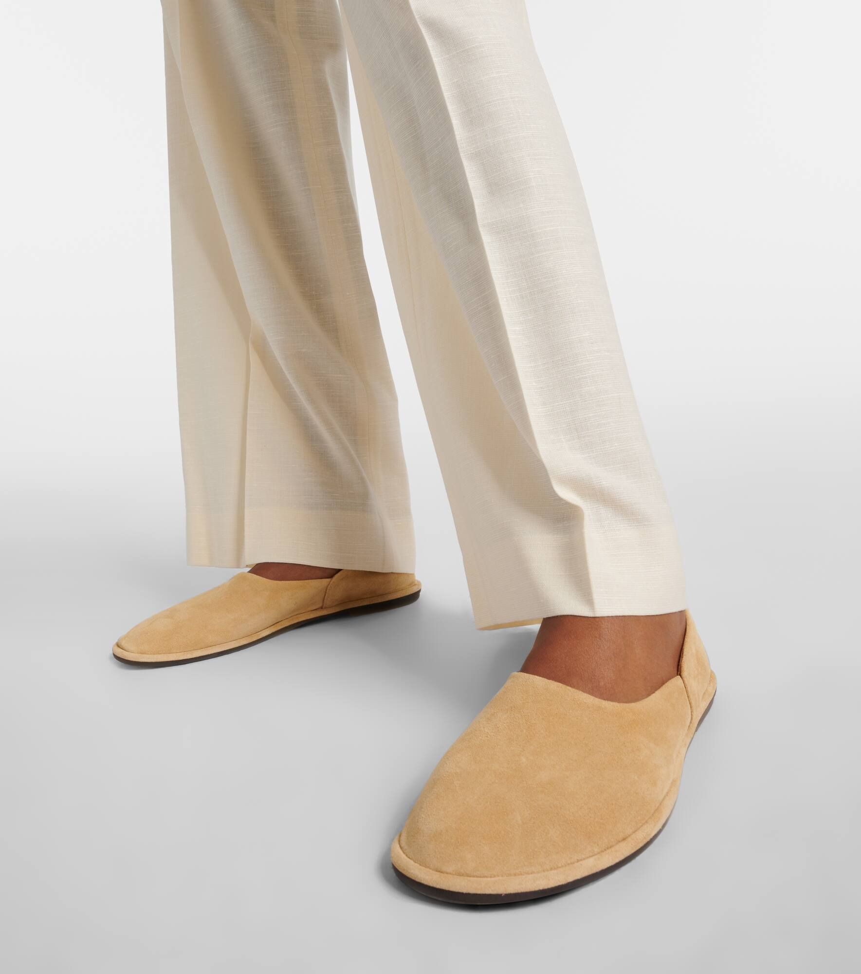 Canal suede slip-on shoes - 4
