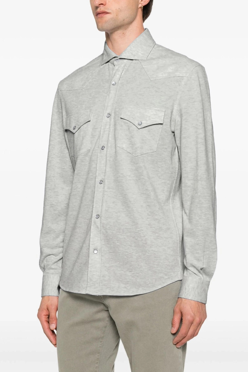 Brunello Cucinelli Piqué cotton shirt outlook