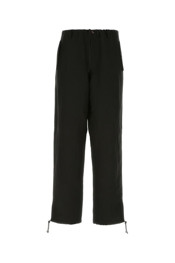 MAISON MARGIELA Black Linen Blend Pant - 1