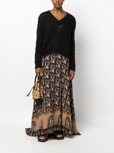 Etro paisley-print silk maxi dress outlook