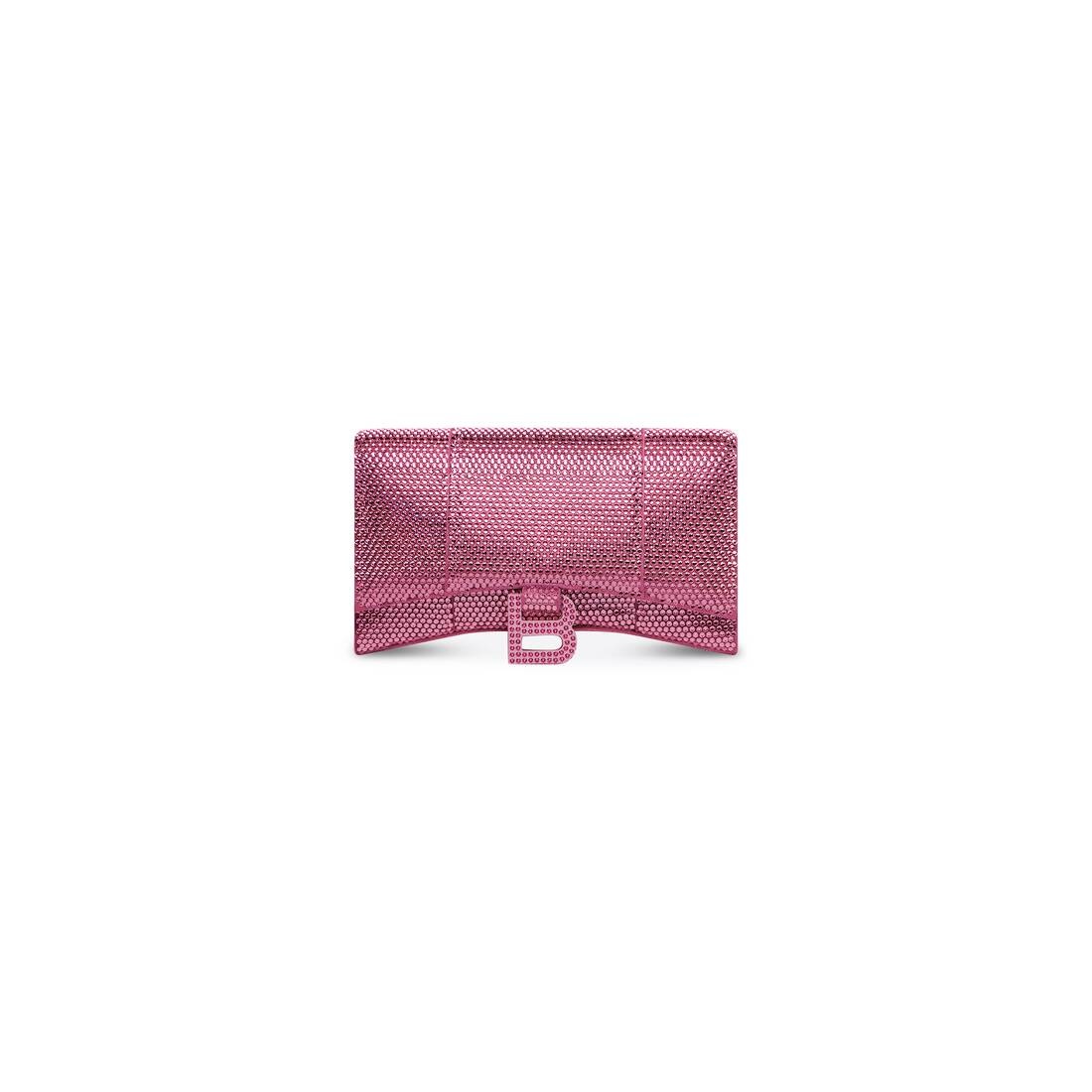 hourglass wallet with chain with rhinestones - 5