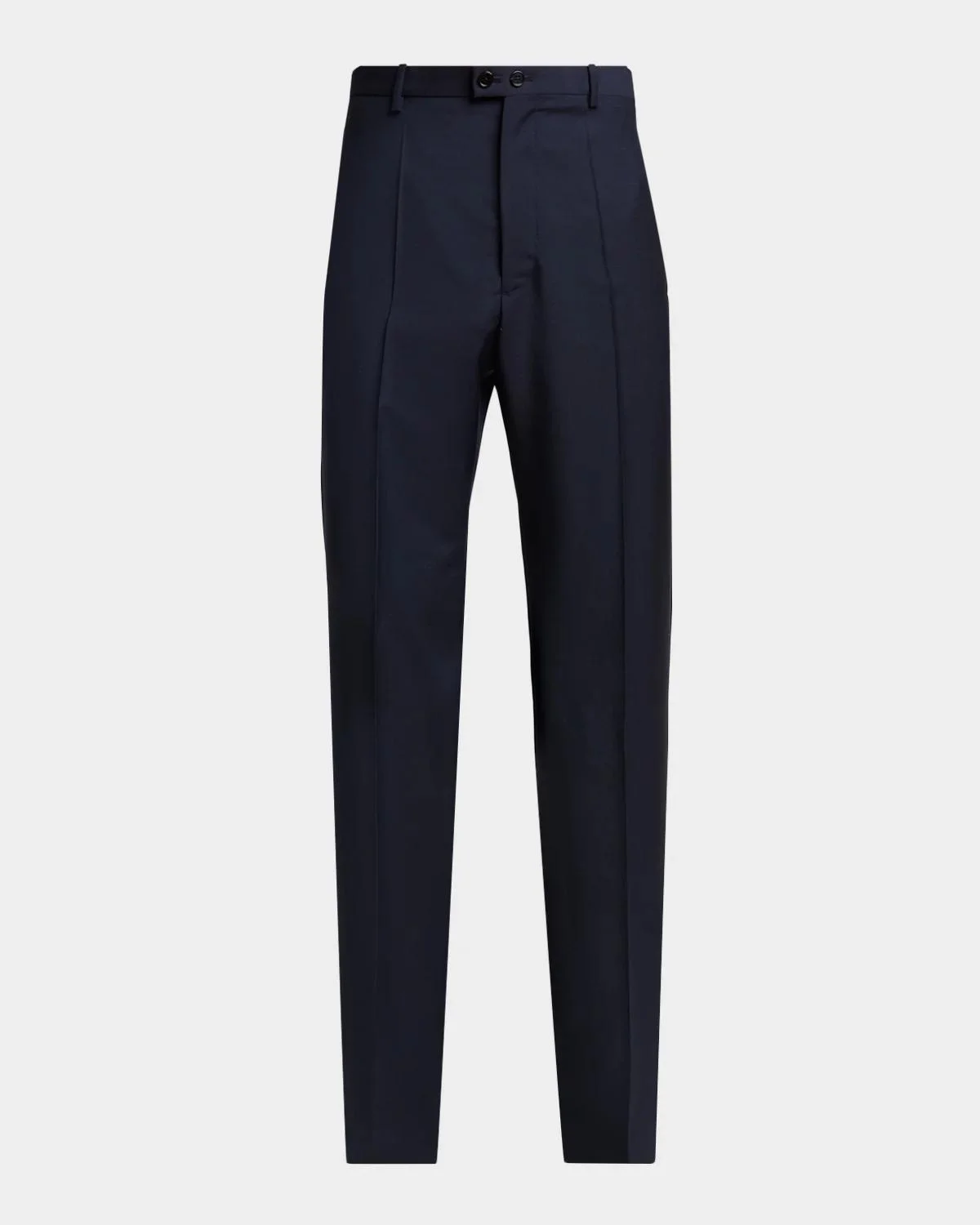 Men's Wool Blend Wide-Leg Trousers - 1