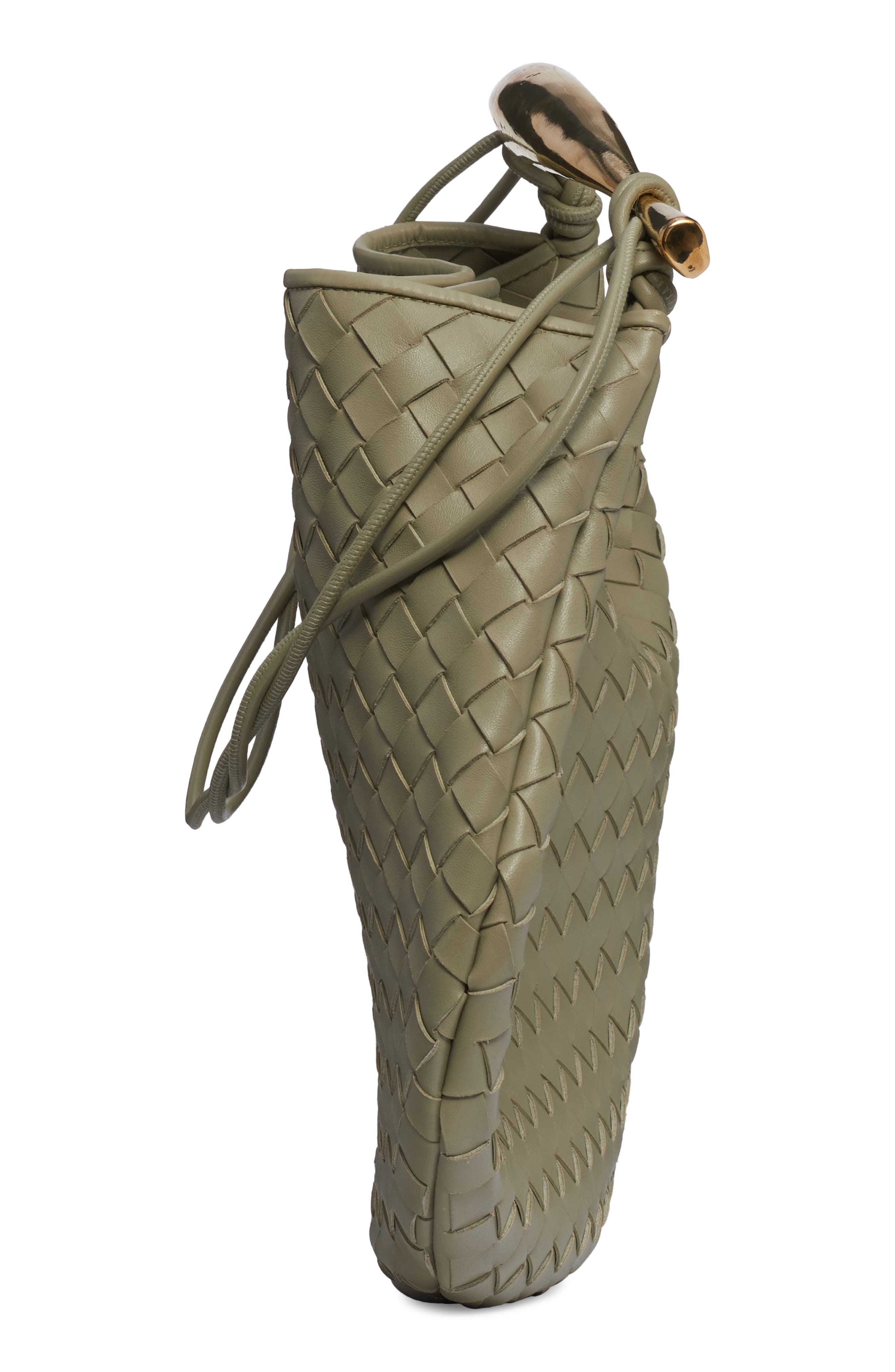 Sardine Intrecciato Leather Top Handle Bag - 5