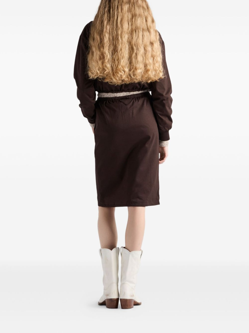 drawstring-hem hoodie - 3