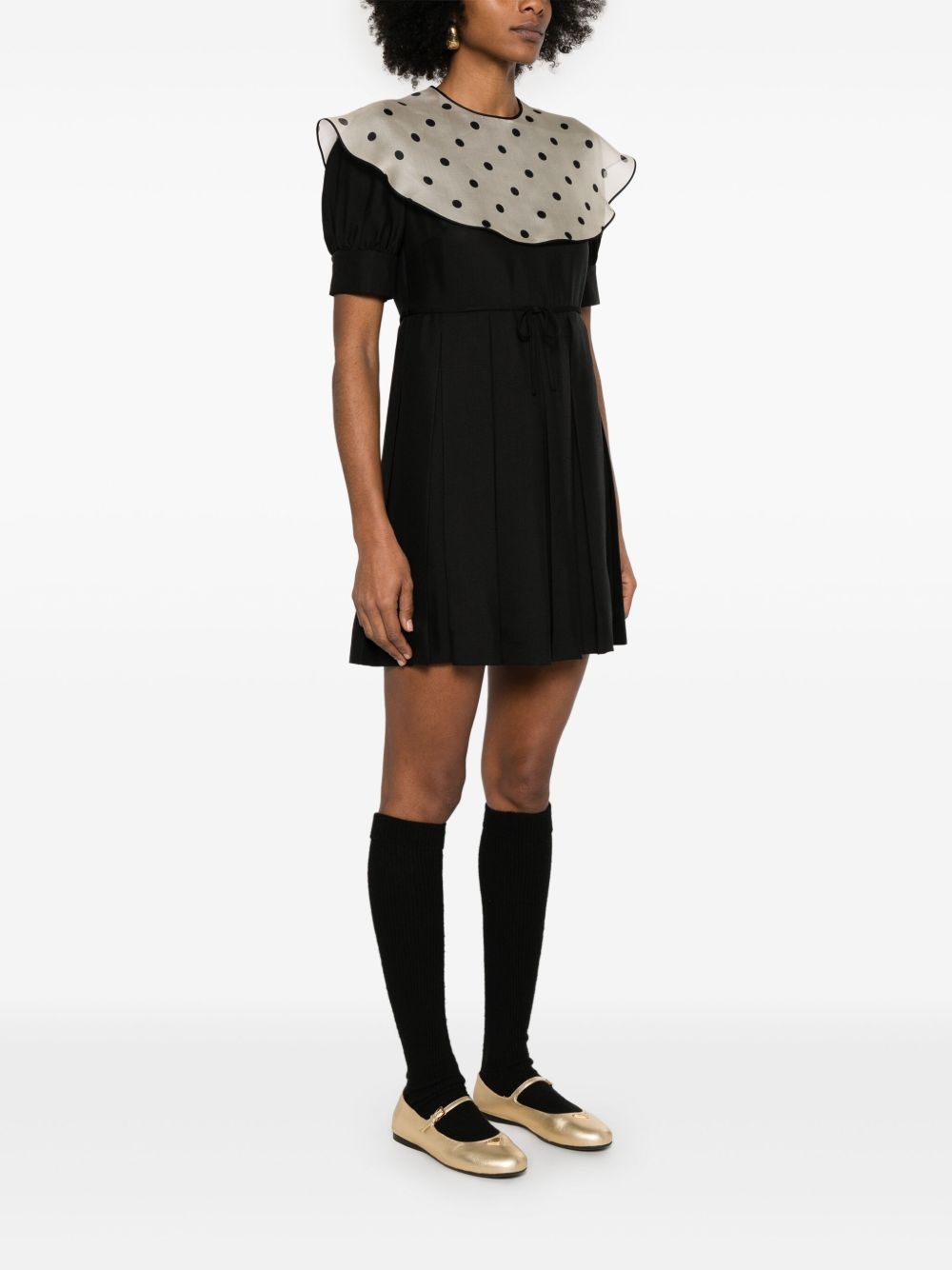 polka dot-print mini dress - 3