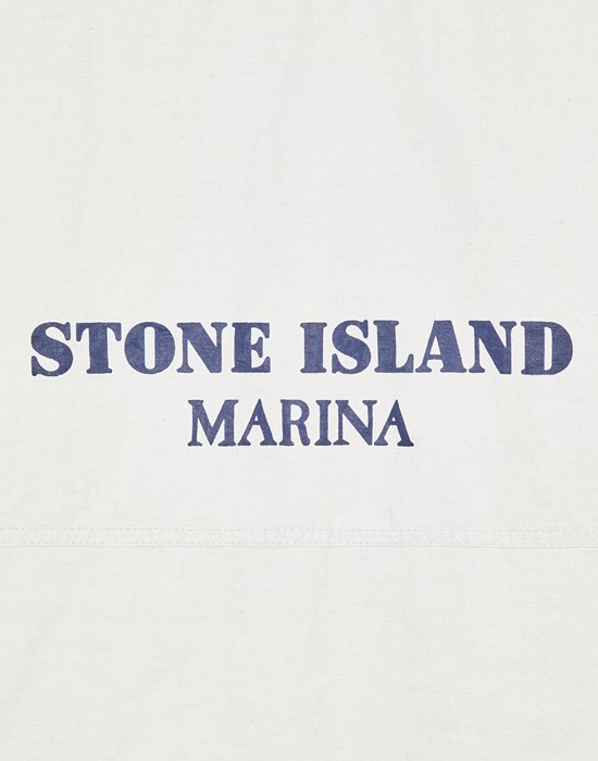 418X1 STONE ISLAND MARINA_RAW PLATED LINEN WHITE - 3
