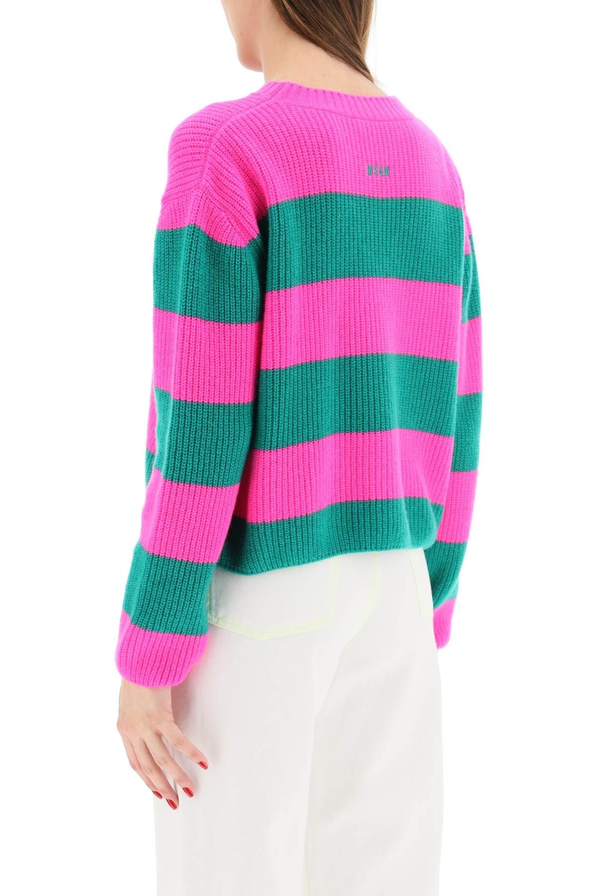 STRIPED BOXY SWEATER - 4