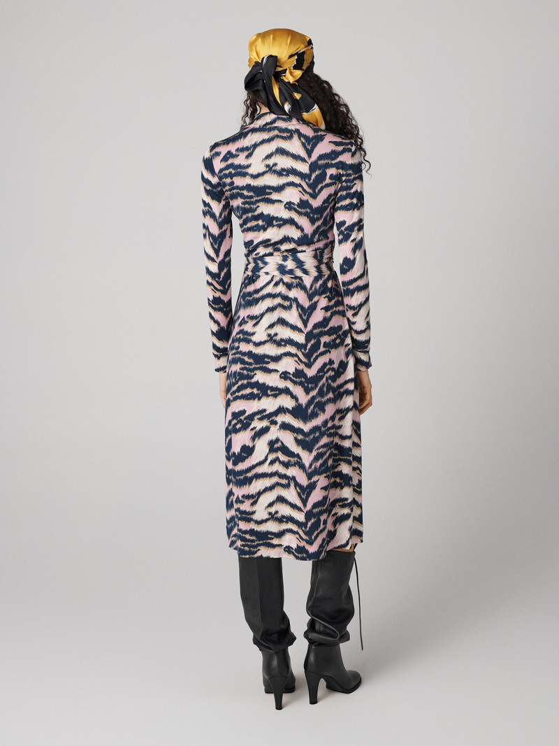 DIANE VON FURSTENBERG Abigail Silk Jersey Midi Wrap Dress outlook