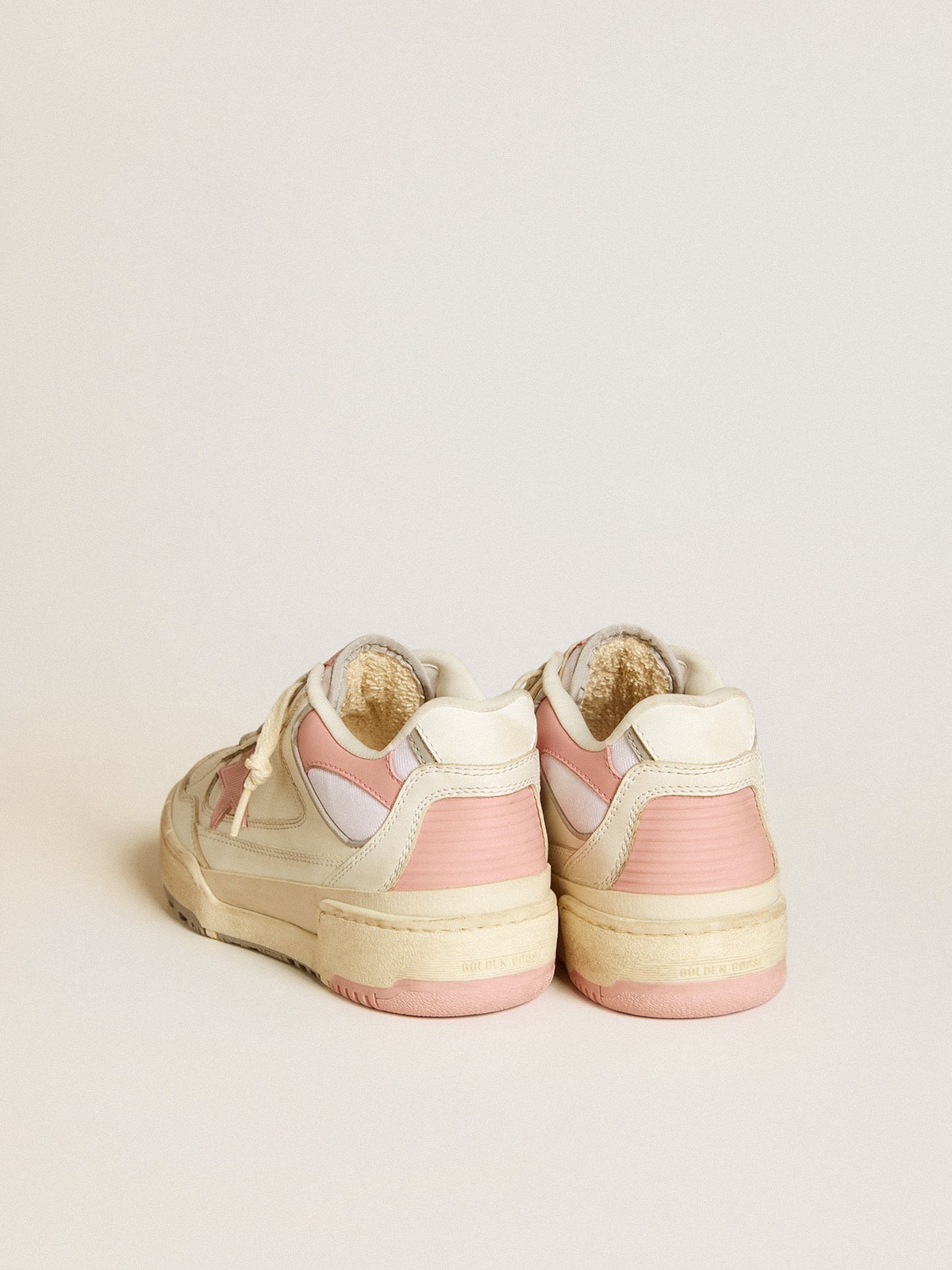 Men's Forty2 with pink TPU star and white leather heel tab - 5