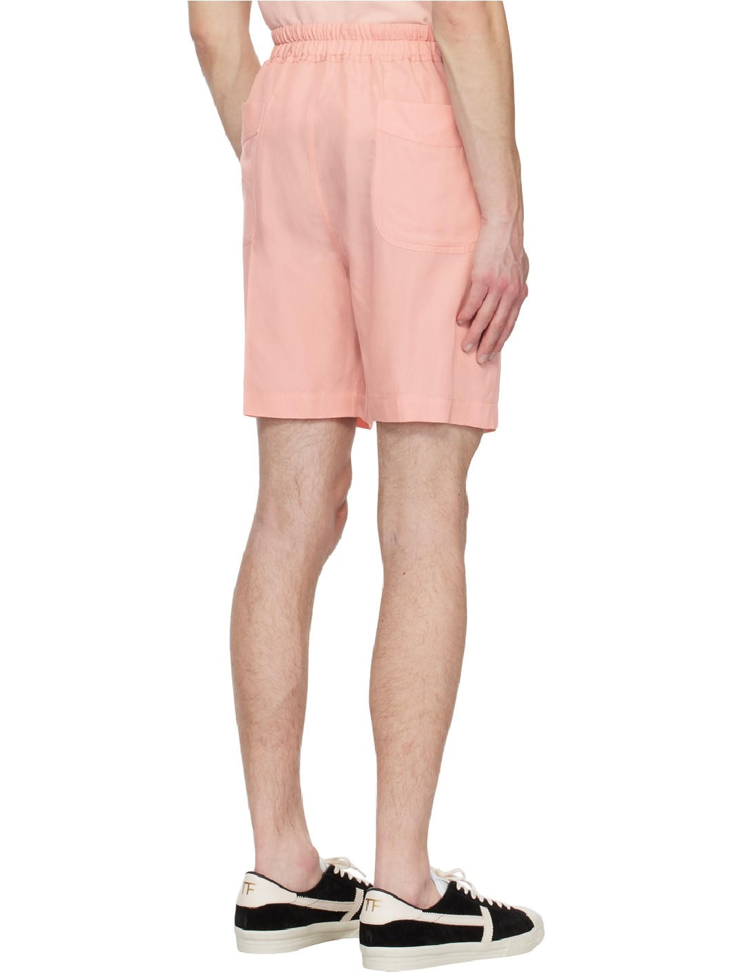 Pink Pleated Shorts - 3