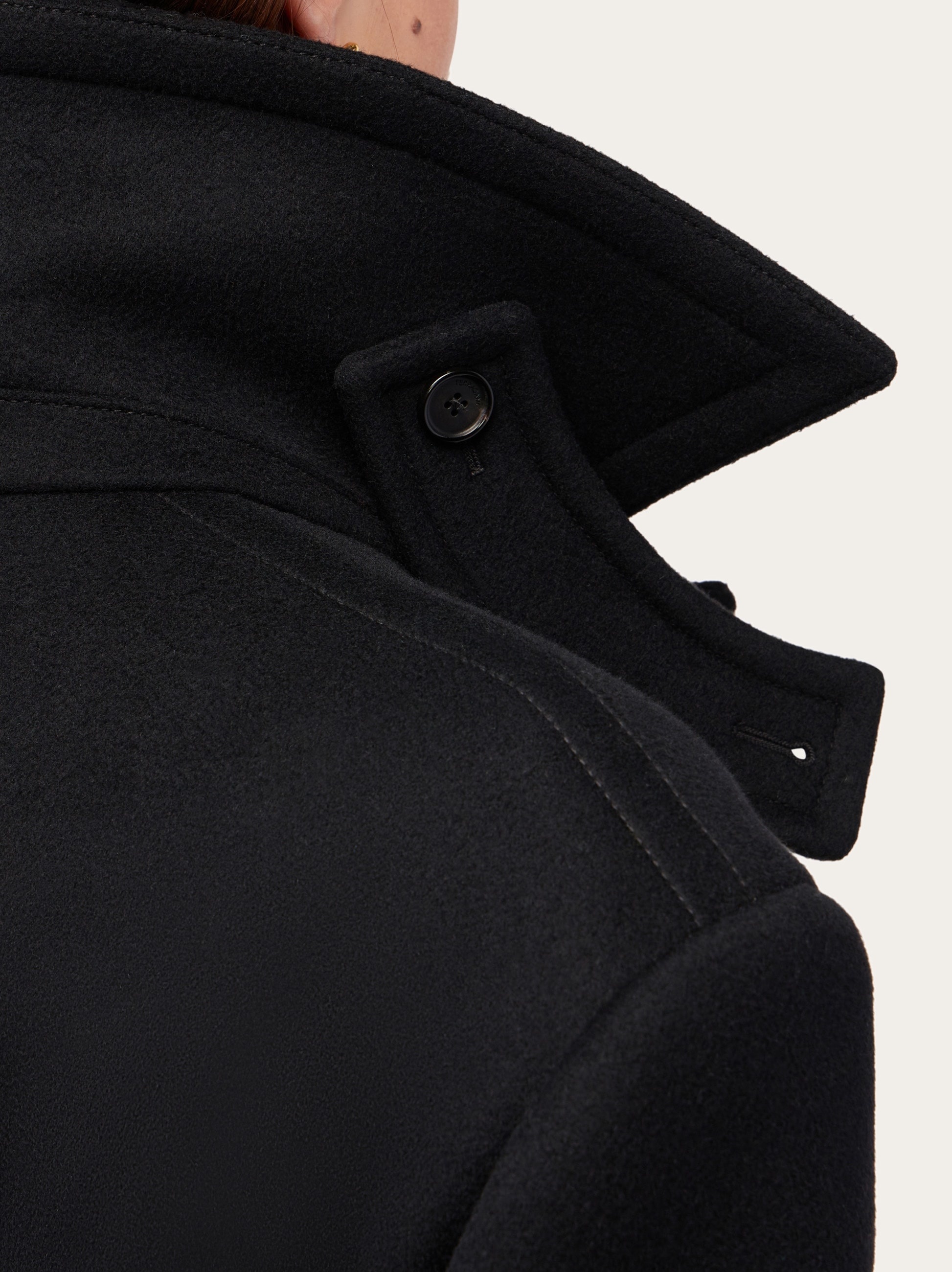 Cashmere blend double breasted coat - 6