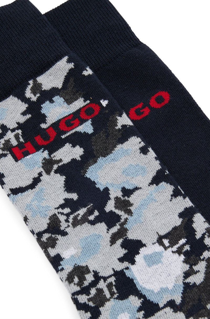 HUGO TWO-PACK OF REGULAR-LENGTH SOCKS WITH LOGO DETAILS outlook