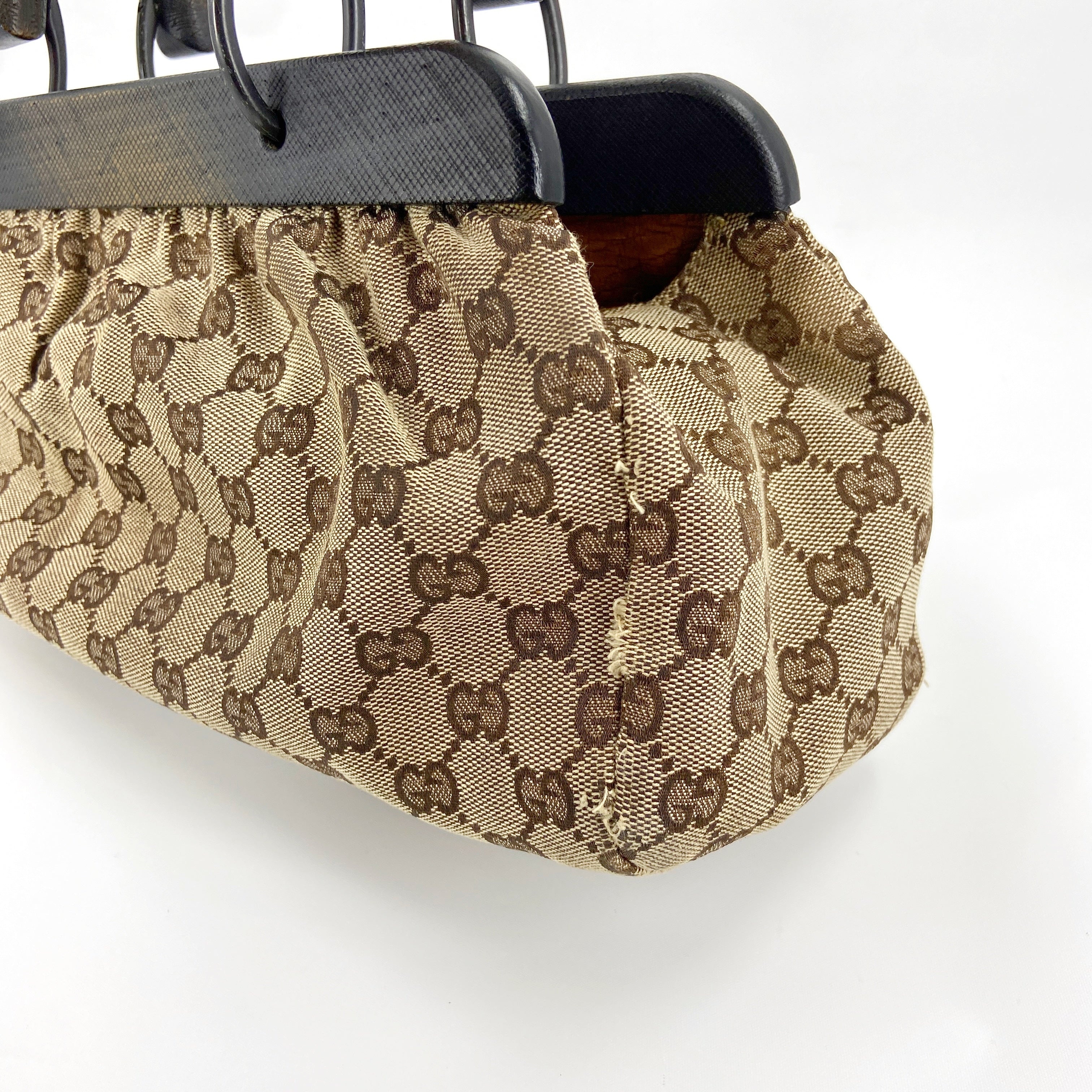Gucci Fall 2002 Tom Ford Classic Brown Monogram Doctors Bag - 11