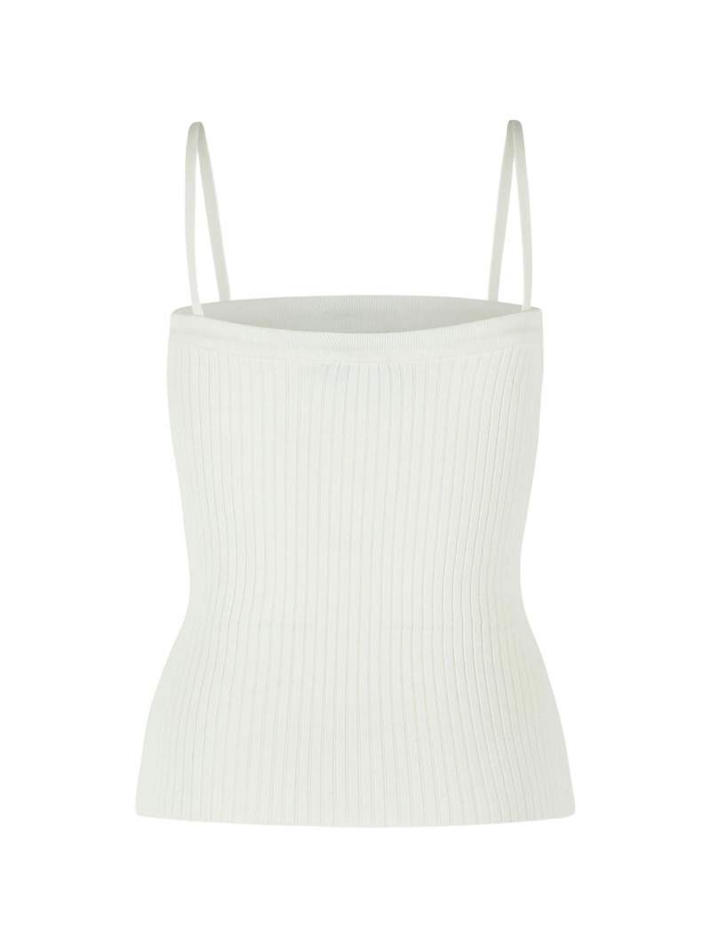 courrèges buckled ribbed top outlook