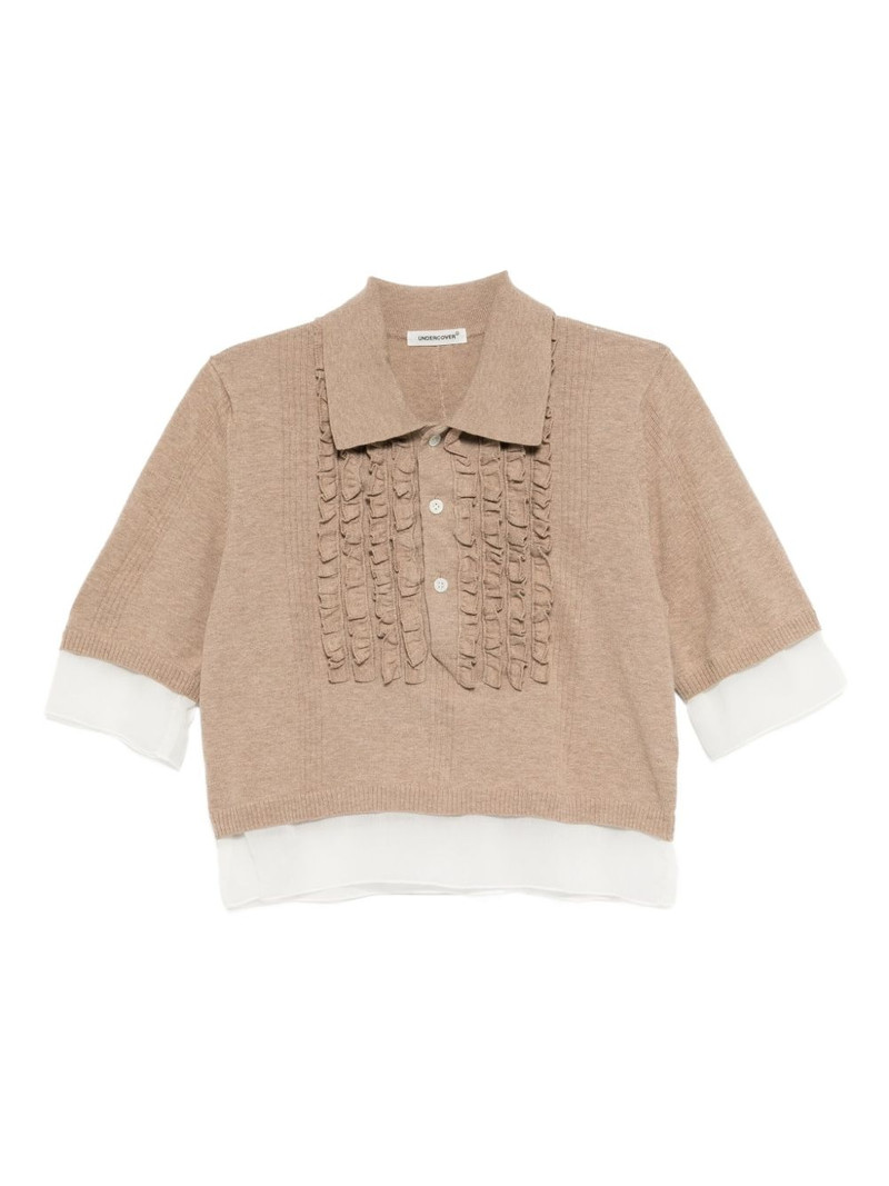 knitted polo top 1