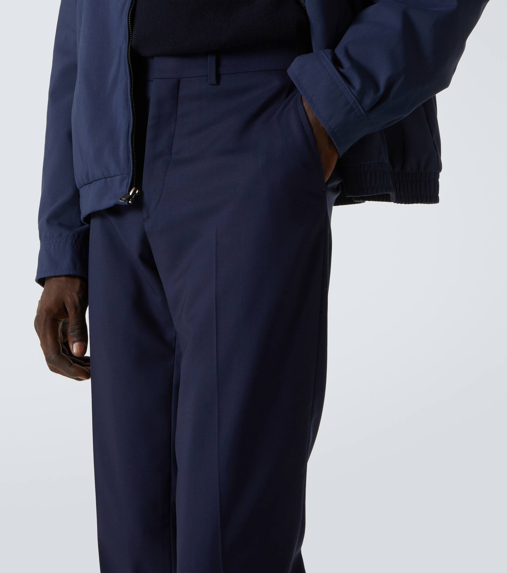 Gregory mid-rise wool chinos - 5