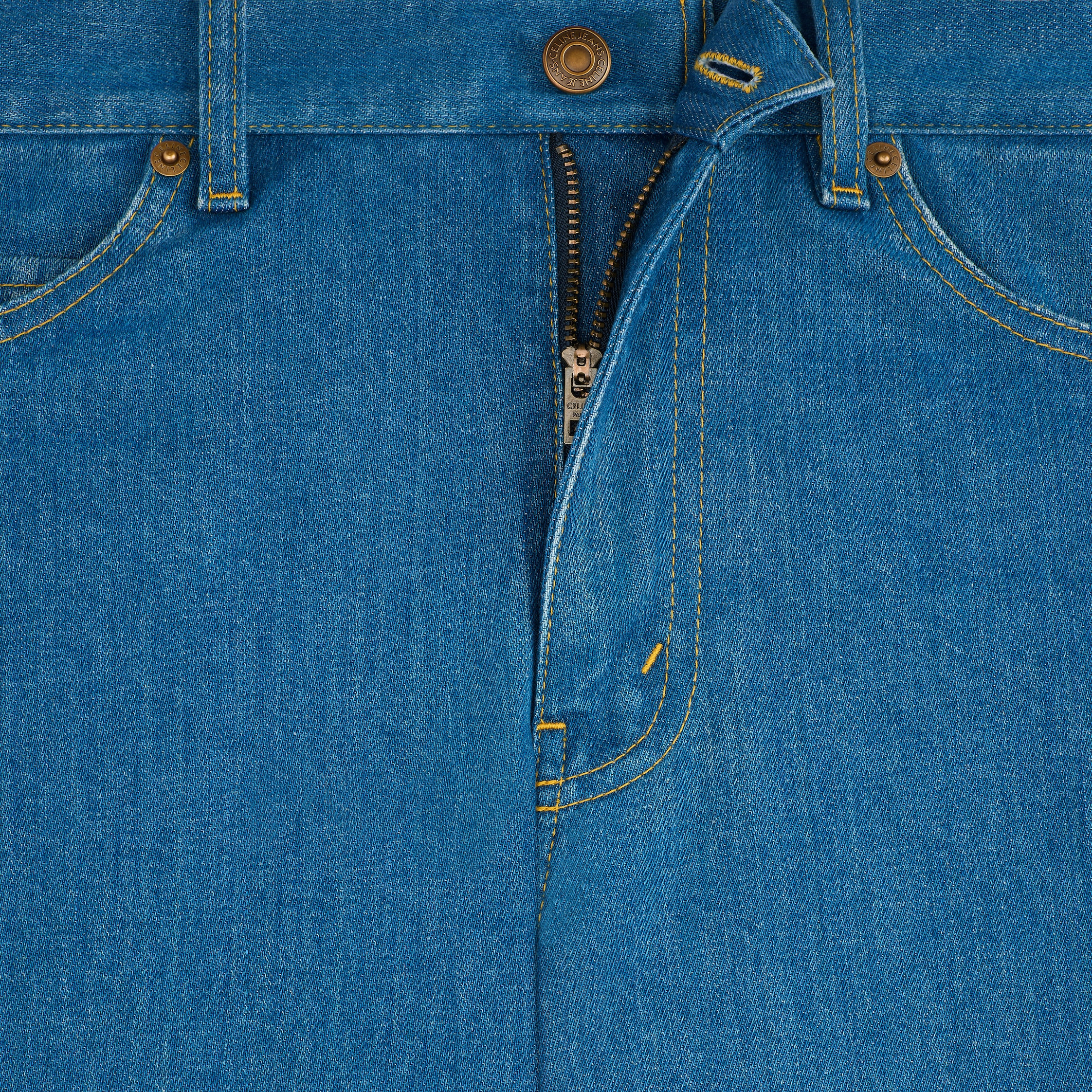 FLARED JEANS IN COTTON DENIM - 4