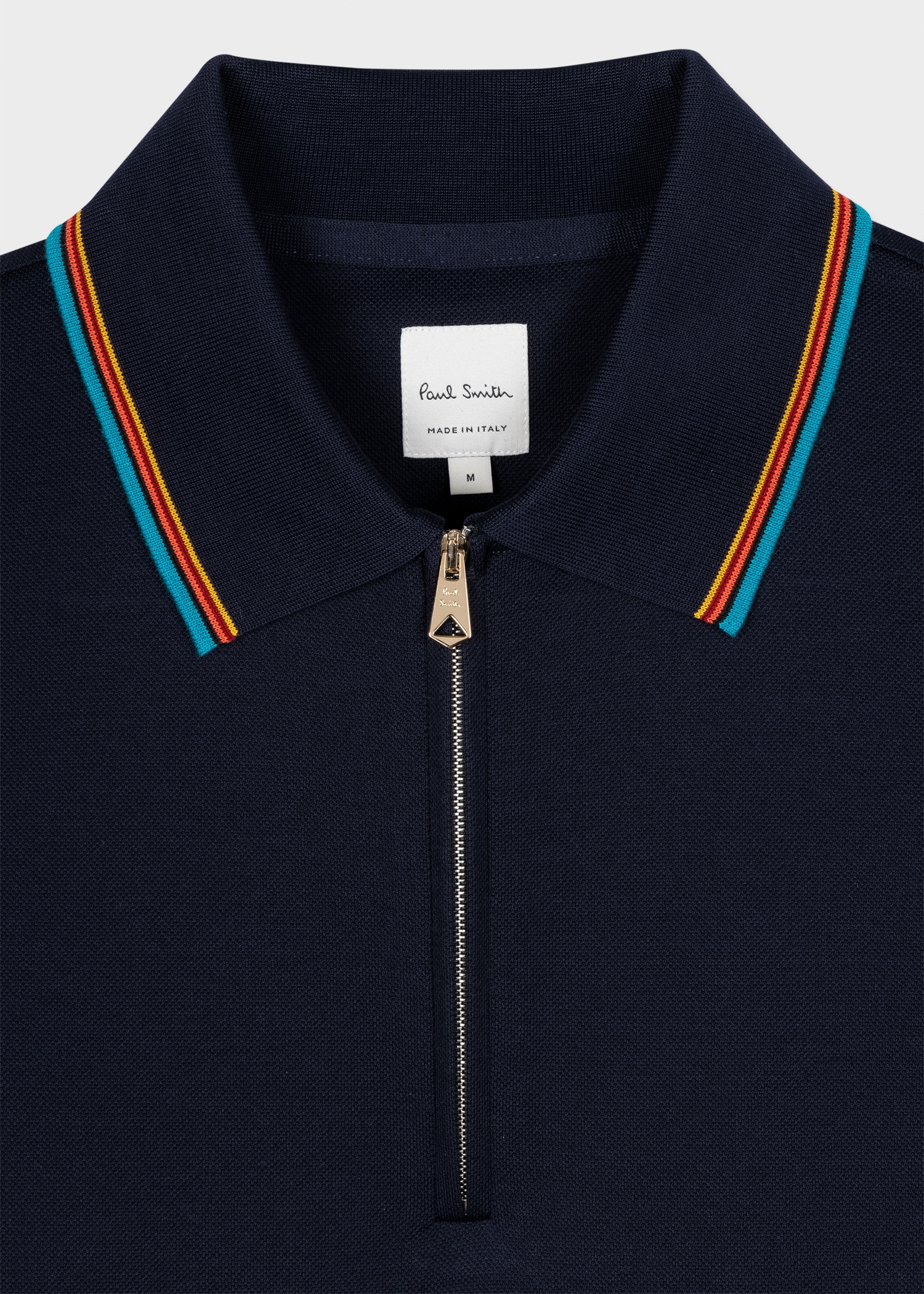 Stripe Trim Polo Shirt - 2