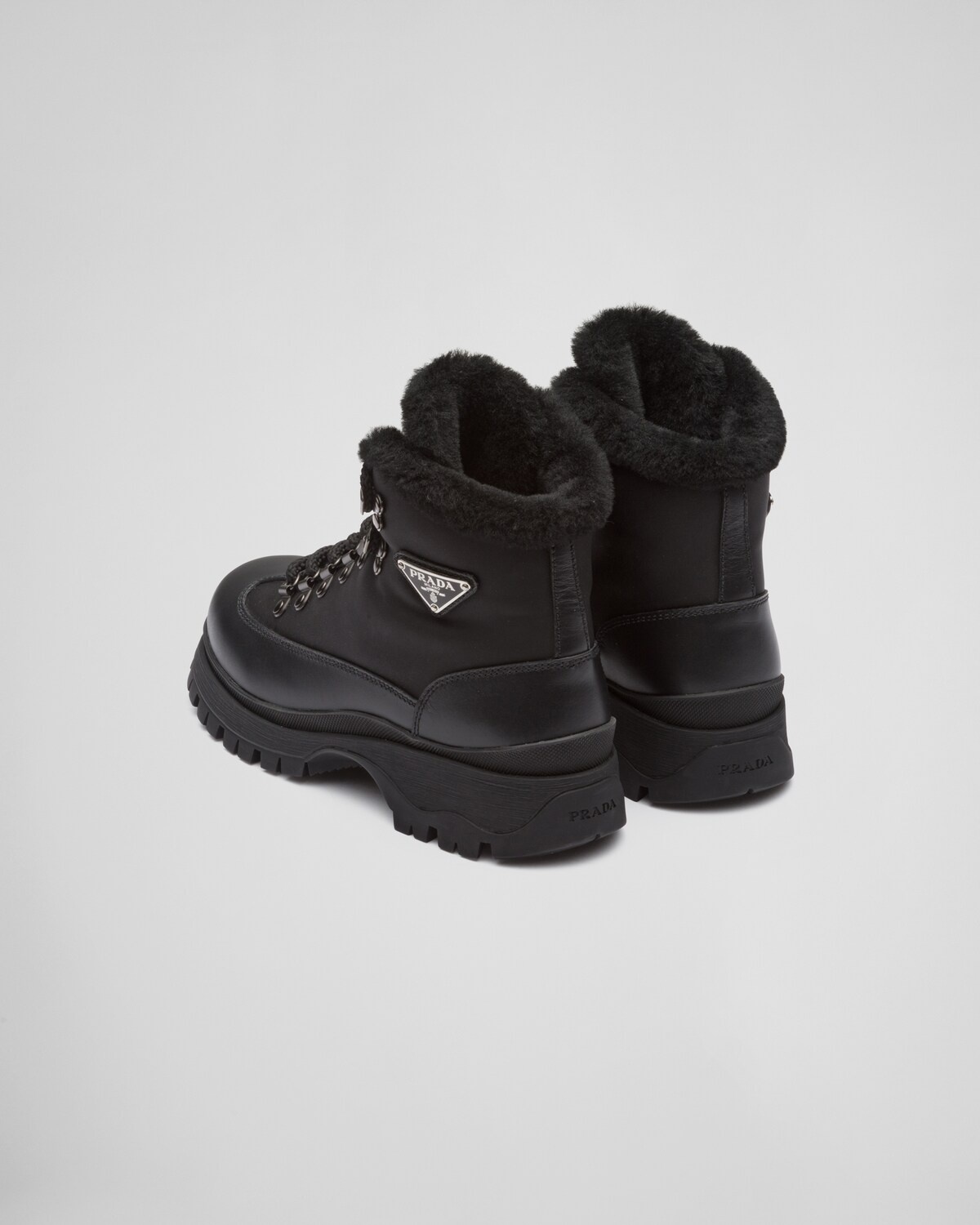 Brixxen leather and nylon booties - 3