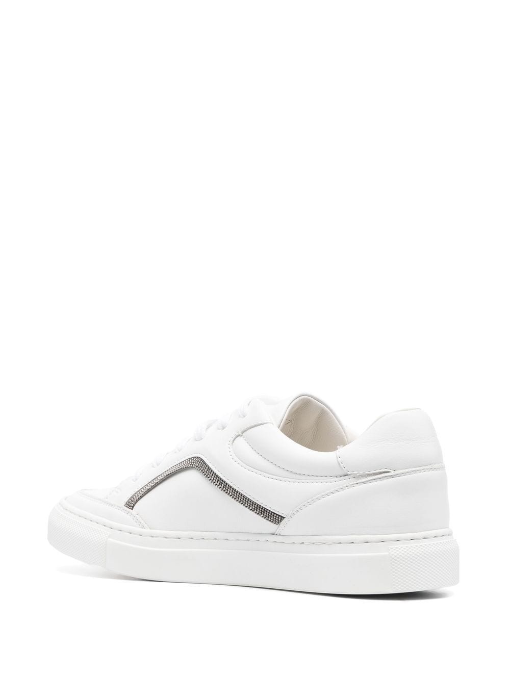 low-top lace-up sneakers - 3