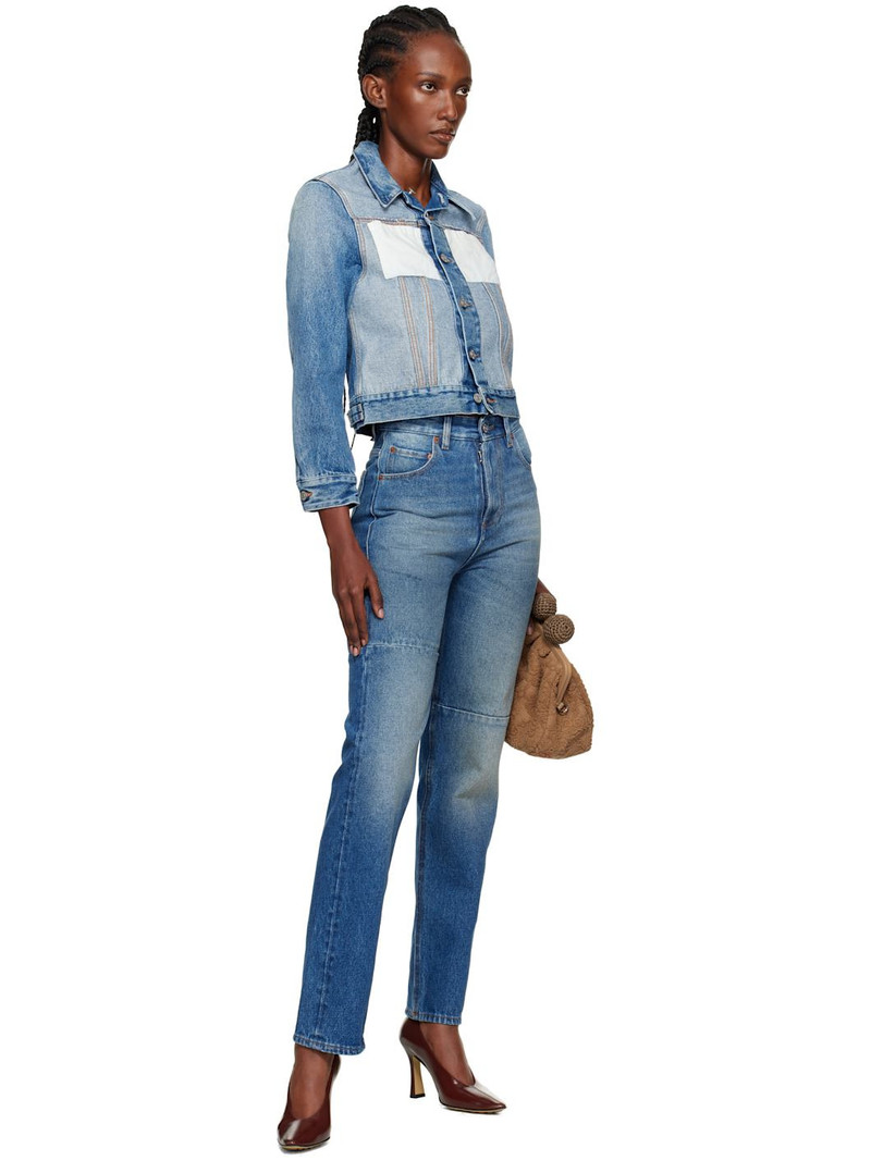 MM6 Maison Margiela Blue Reversed Denim Jacket outlook