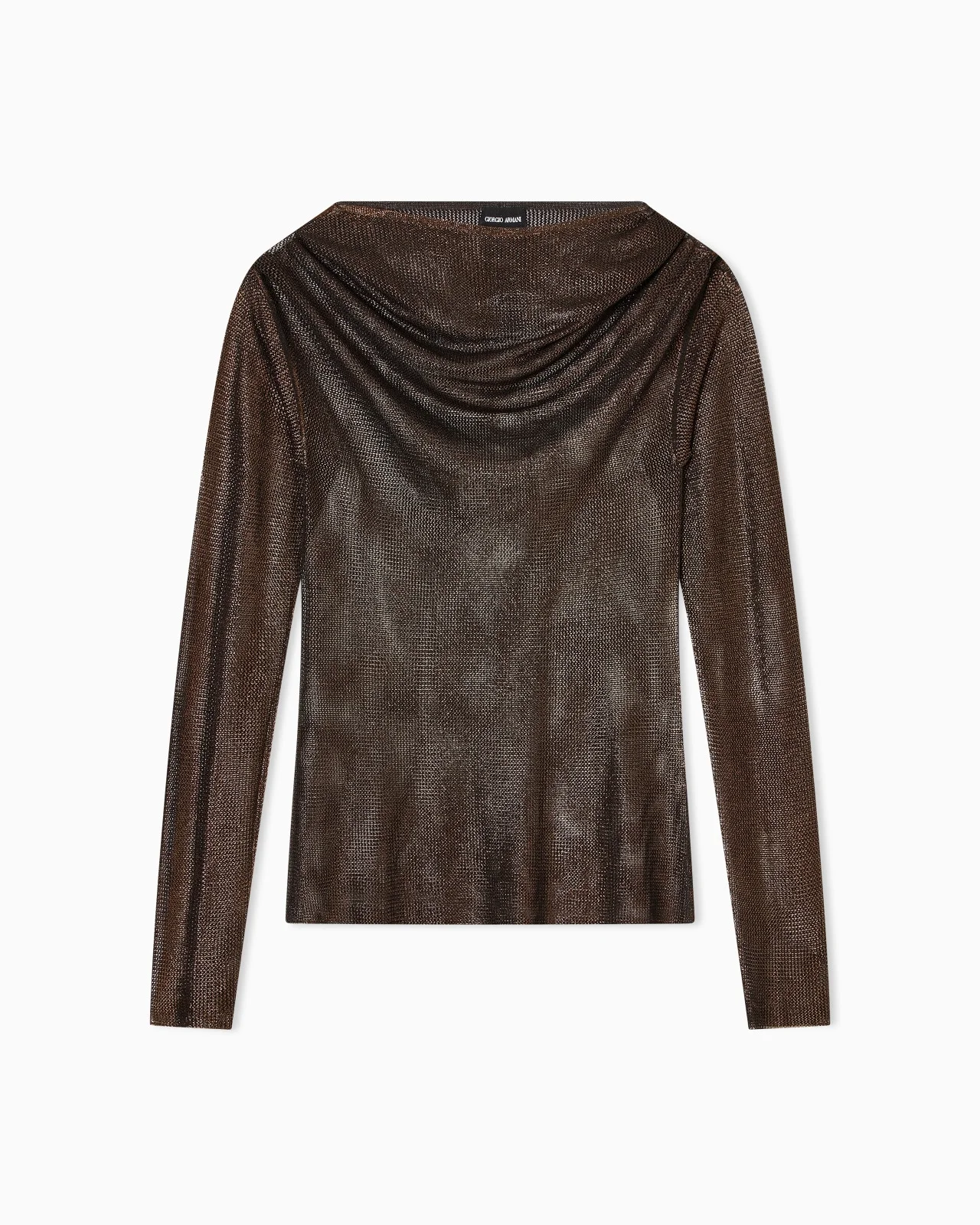 MESH-STITCH VISCOSE-BLEND JUMPER - 1