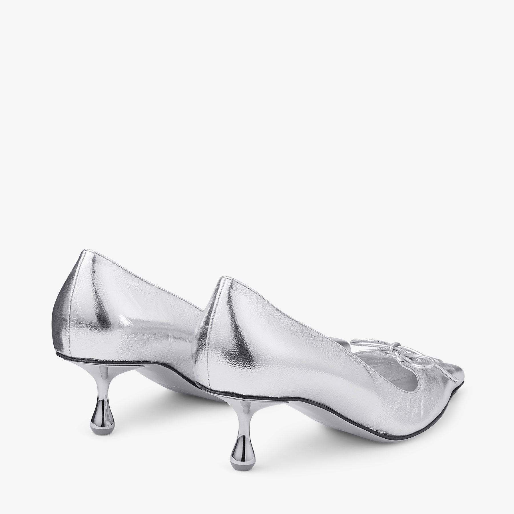 Scarlett 50
Silver Vintage Metallic Leather Pumps - 6