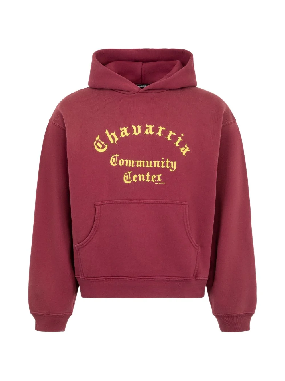 Chavarria Community Center shrunken cotton hoodie - 1