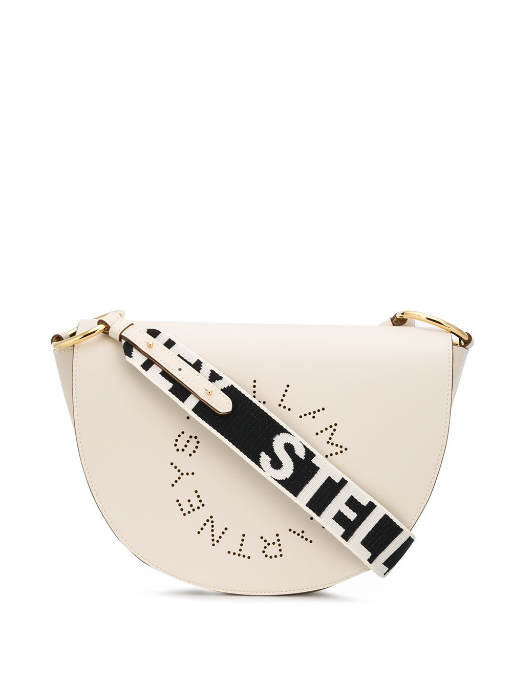 Stella Logo curved crossbody bag - 1