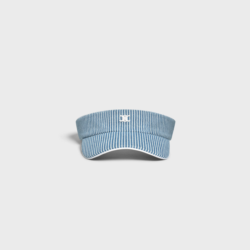 CELINE triomphe visor in hickory cotton outlook