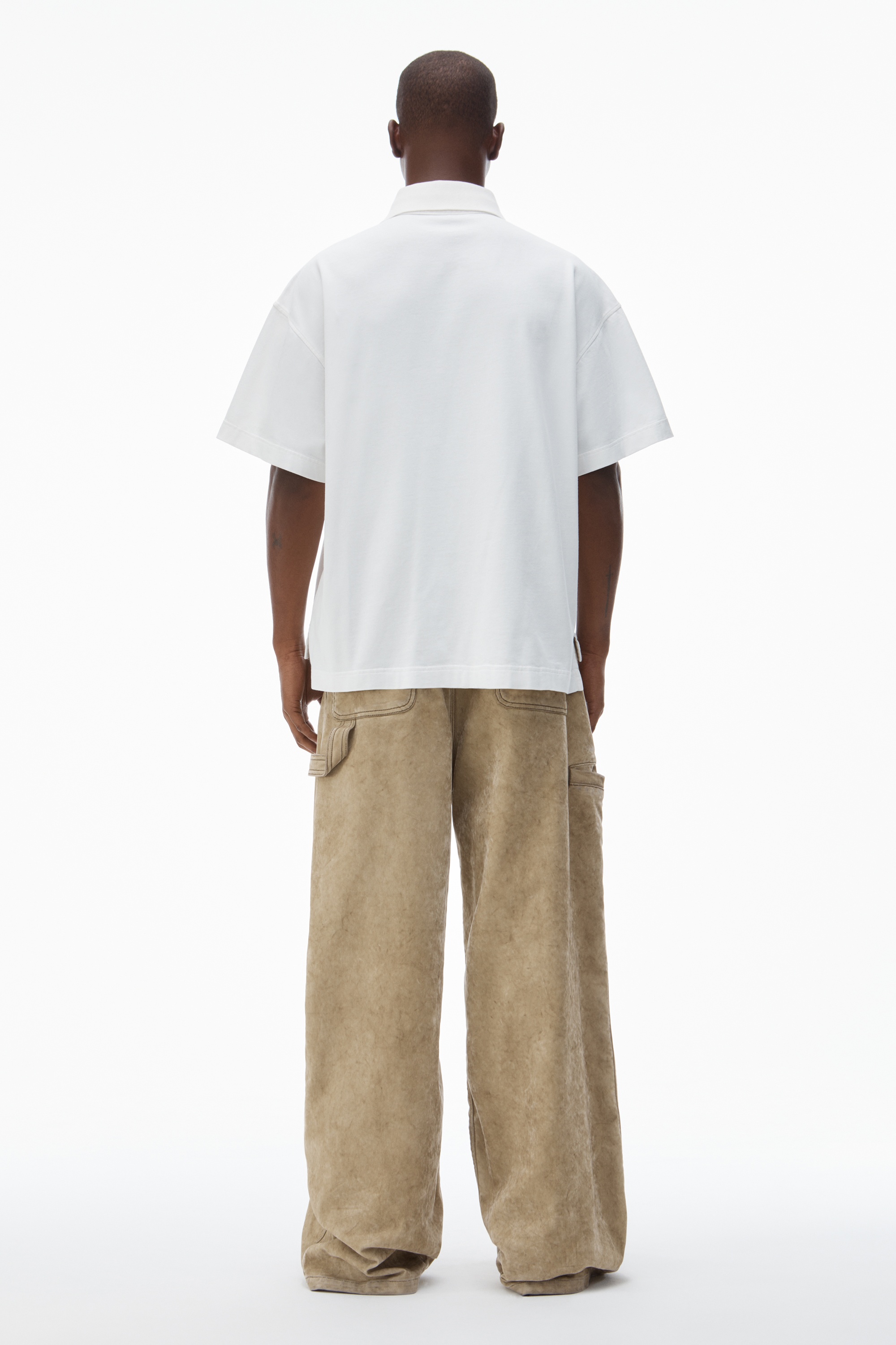 Men's Short-Sleeve Polo Tee in Cotton Jersey - 4