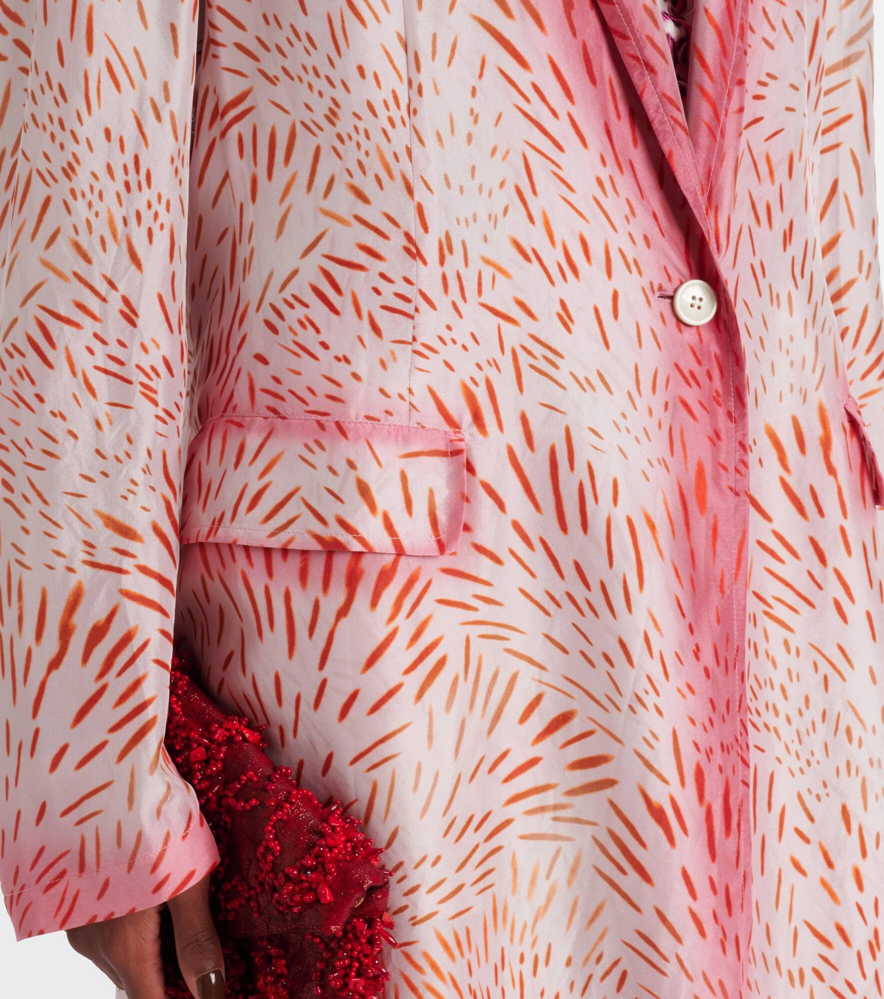 Printed silk coat - 5