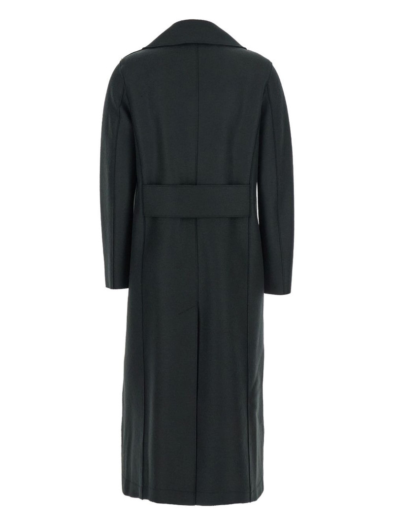 Harris Wharf London Military double-breasted gold-button coat outlook