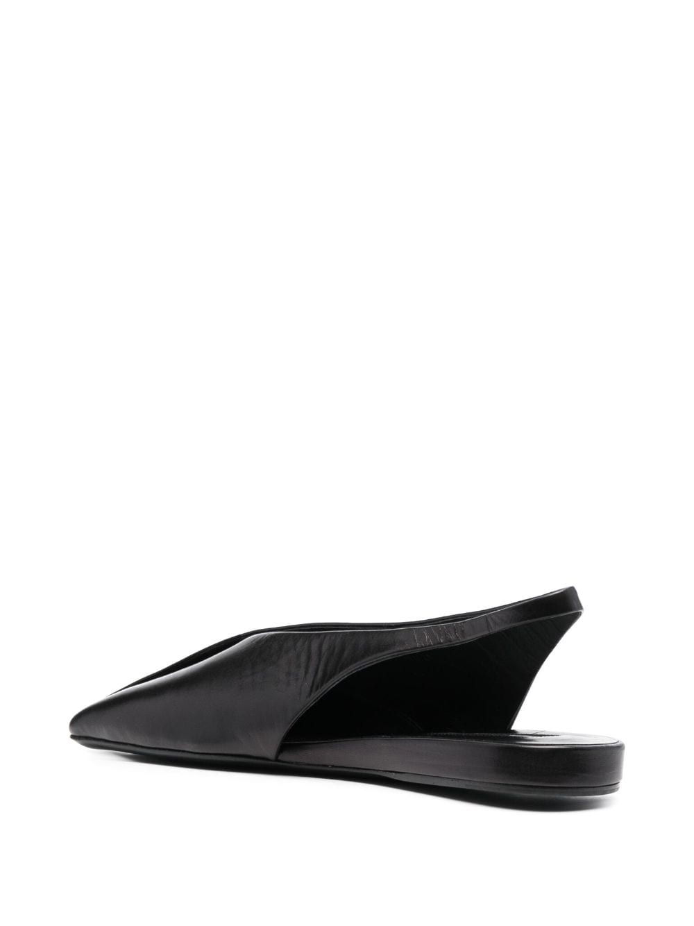 asymmetric-toe leather ballerina shoes - 3