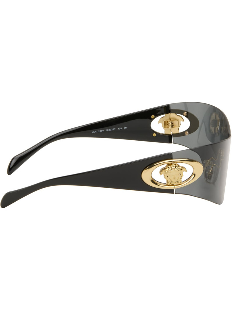 VERSACE Black Eclipse Wrap Sunglasses outlook