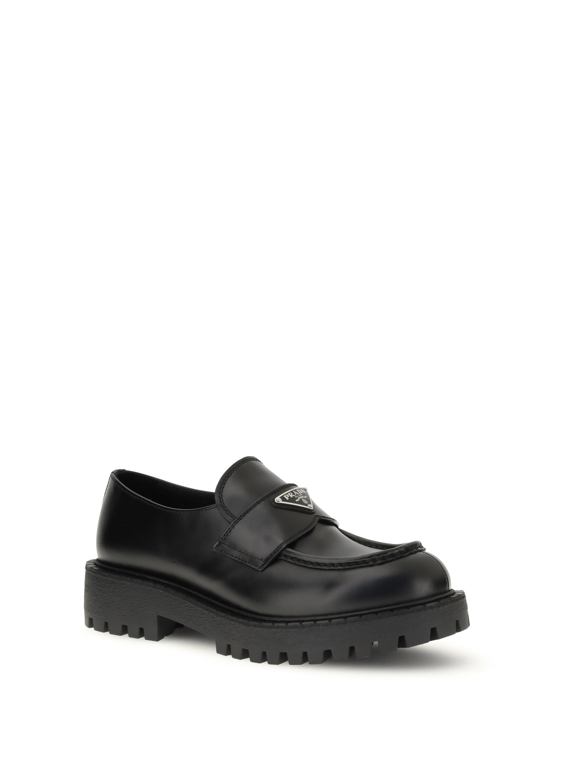 Prada Men Double Chocolate Loafers - 2