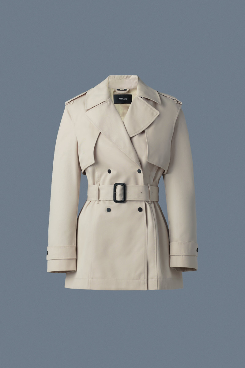 ADVA Mid-Length Buckled Belt Trench 1