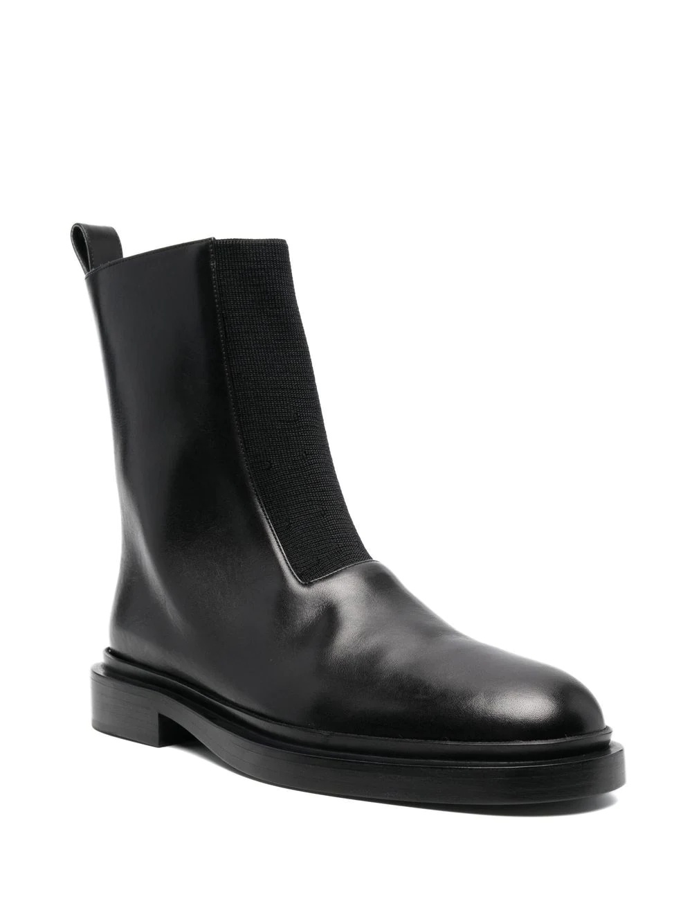 chunky leather boots - 2