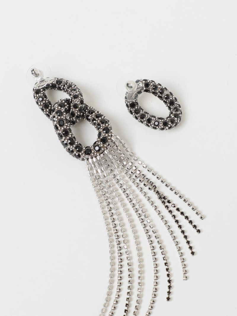 Isabel Marant Isabel Marant earrings in brass with rhinestones outlook