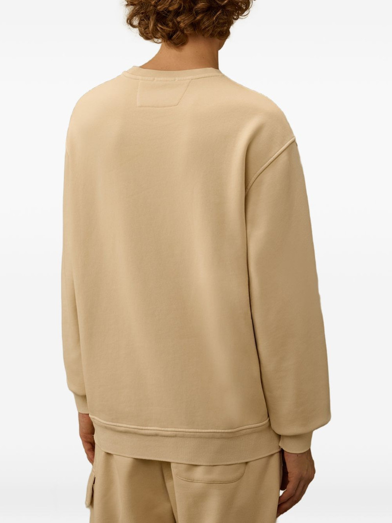 logo-embroidered crewneck cotton sweatshirt 4