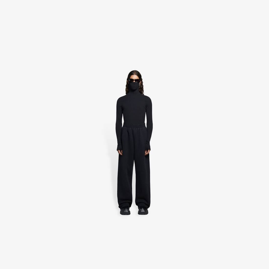 Baggy Sweatpants in Black - 3