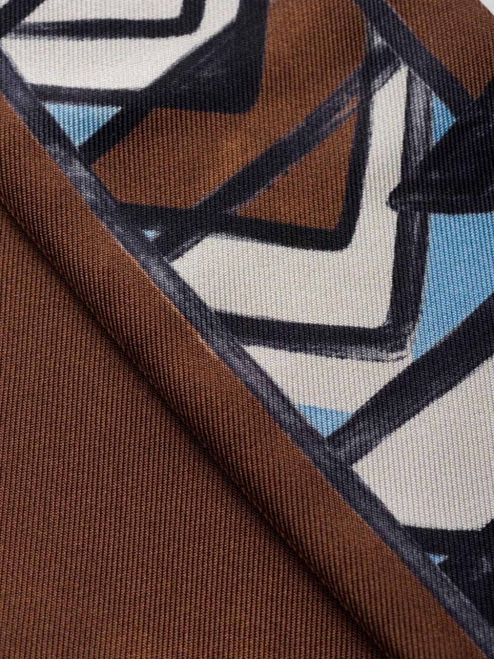 geometric-print foulard - 3