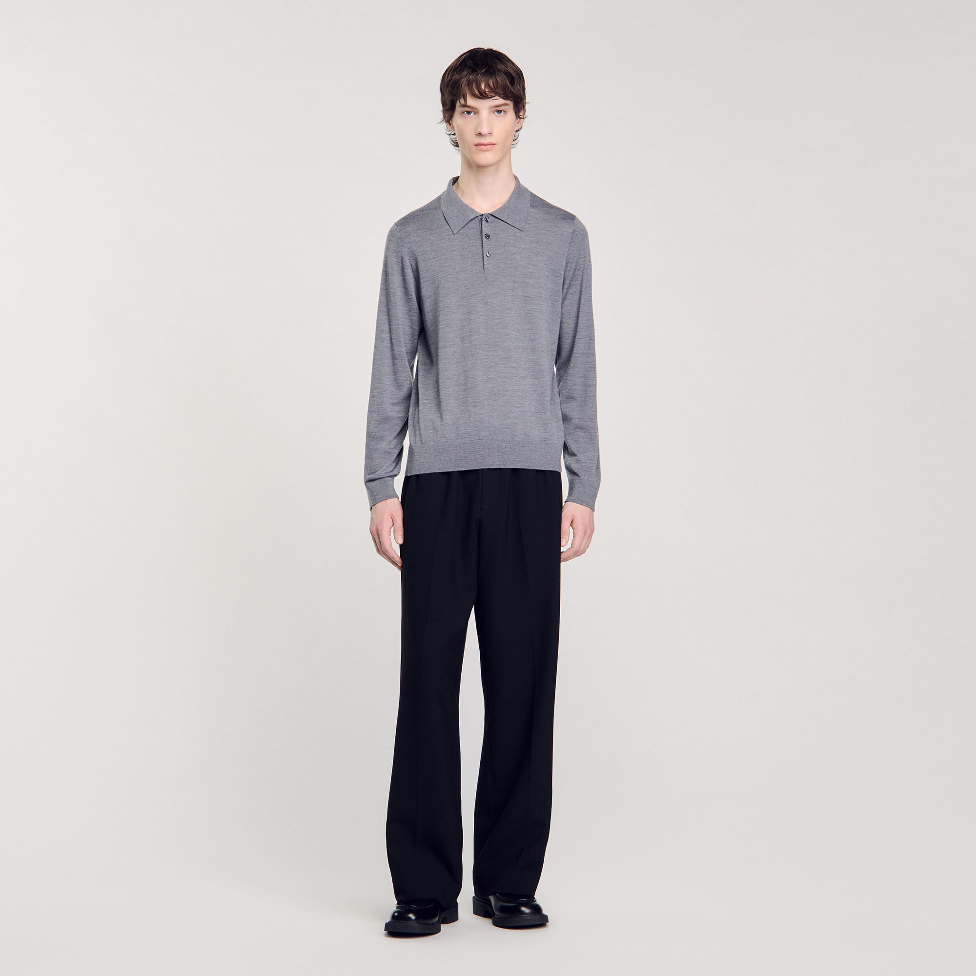 FINE KNIT POLO SHIRT - 3