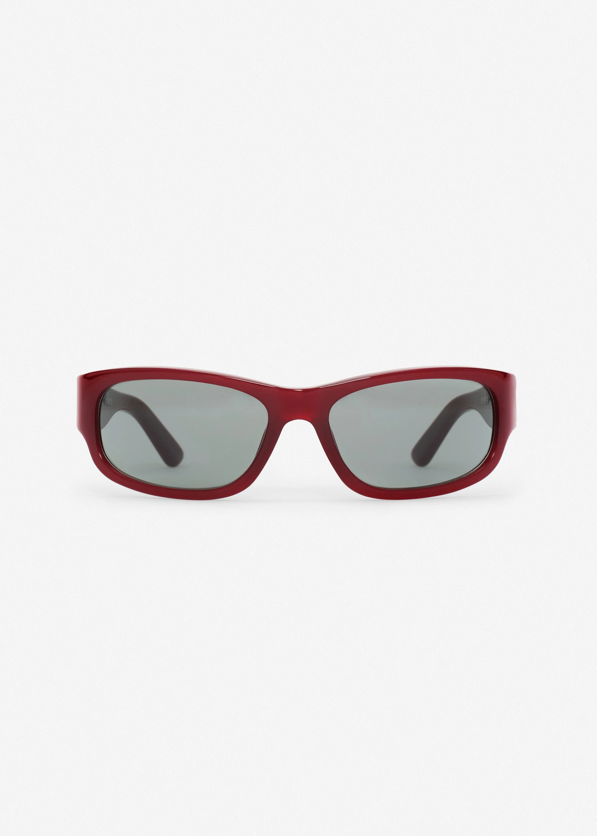 Rectangular sunglasses in burgundy - 1