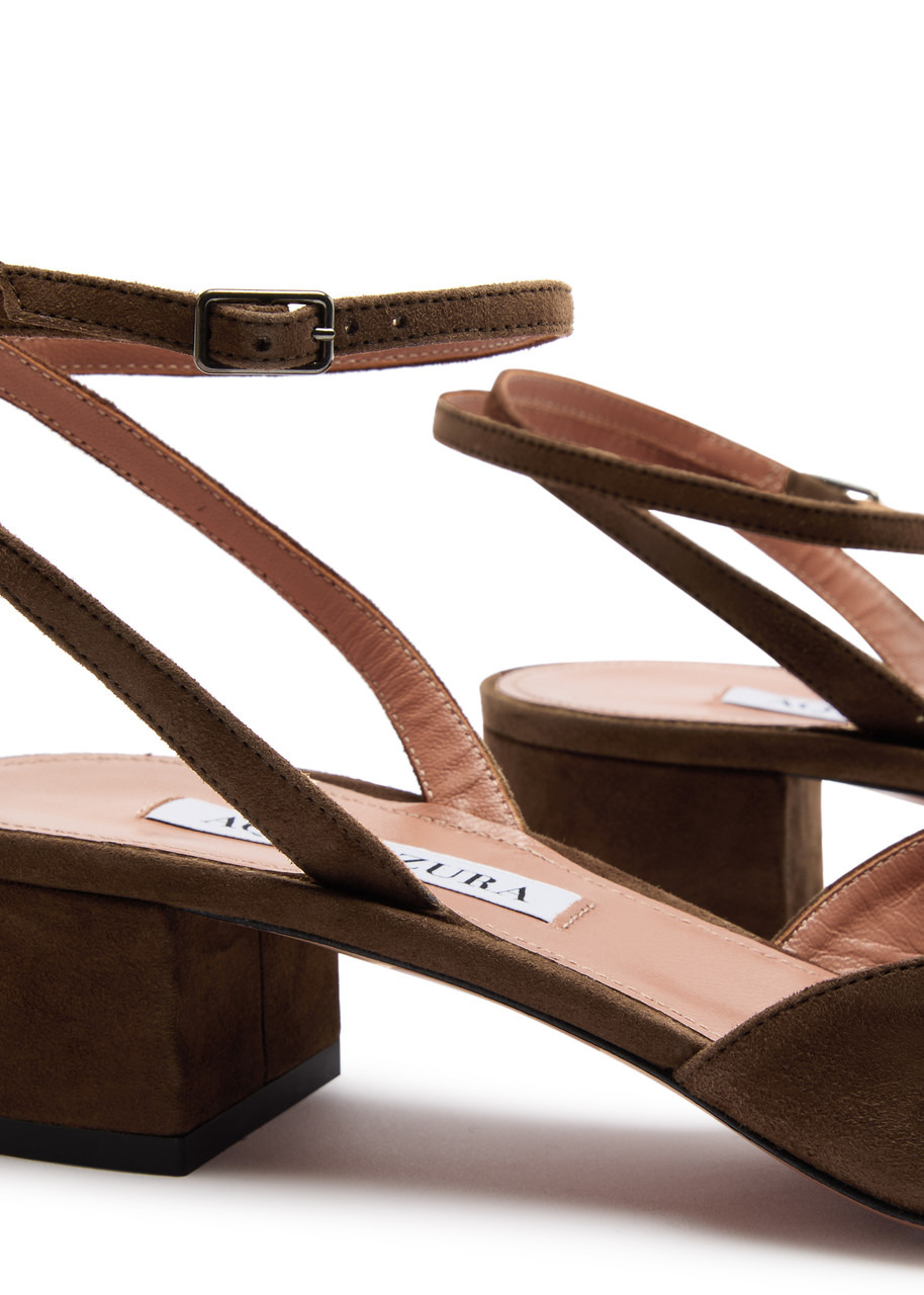 Aquazzura French Flirt 35 Panelled Suede Pumps - 4