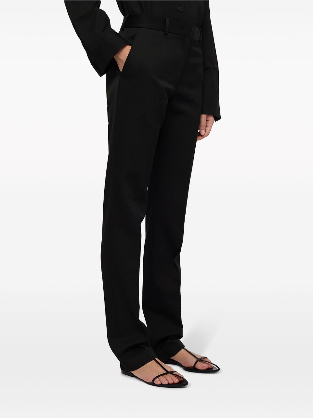 high-waist straight-leg trousers - 2