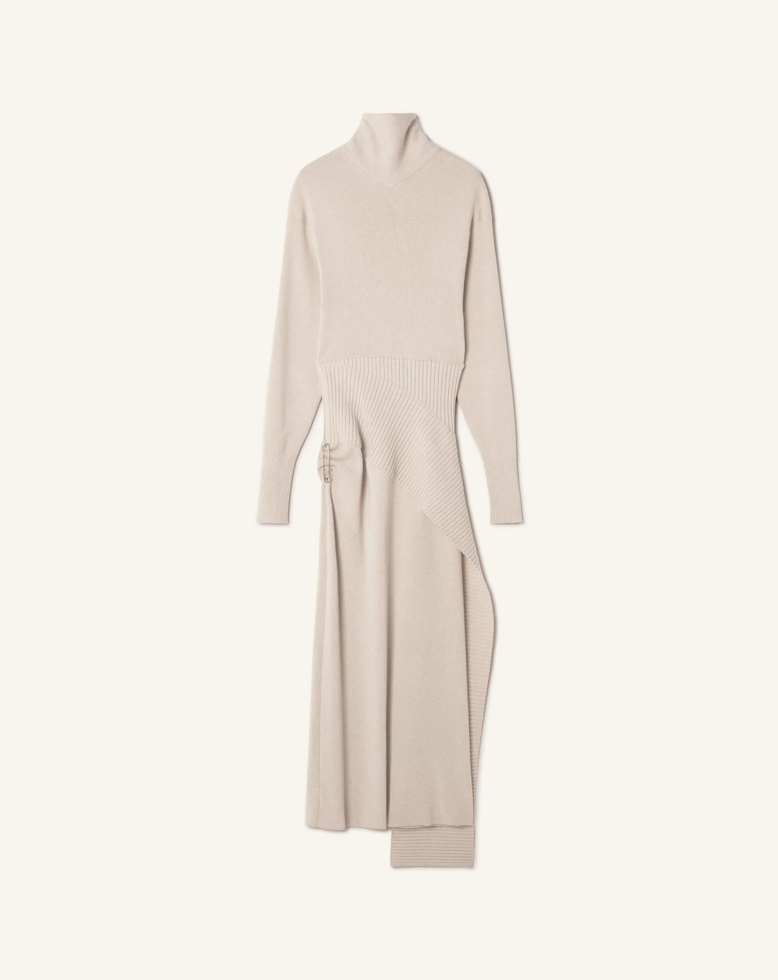 WOOL AND CASHMERE MIDI DRESS - 1
