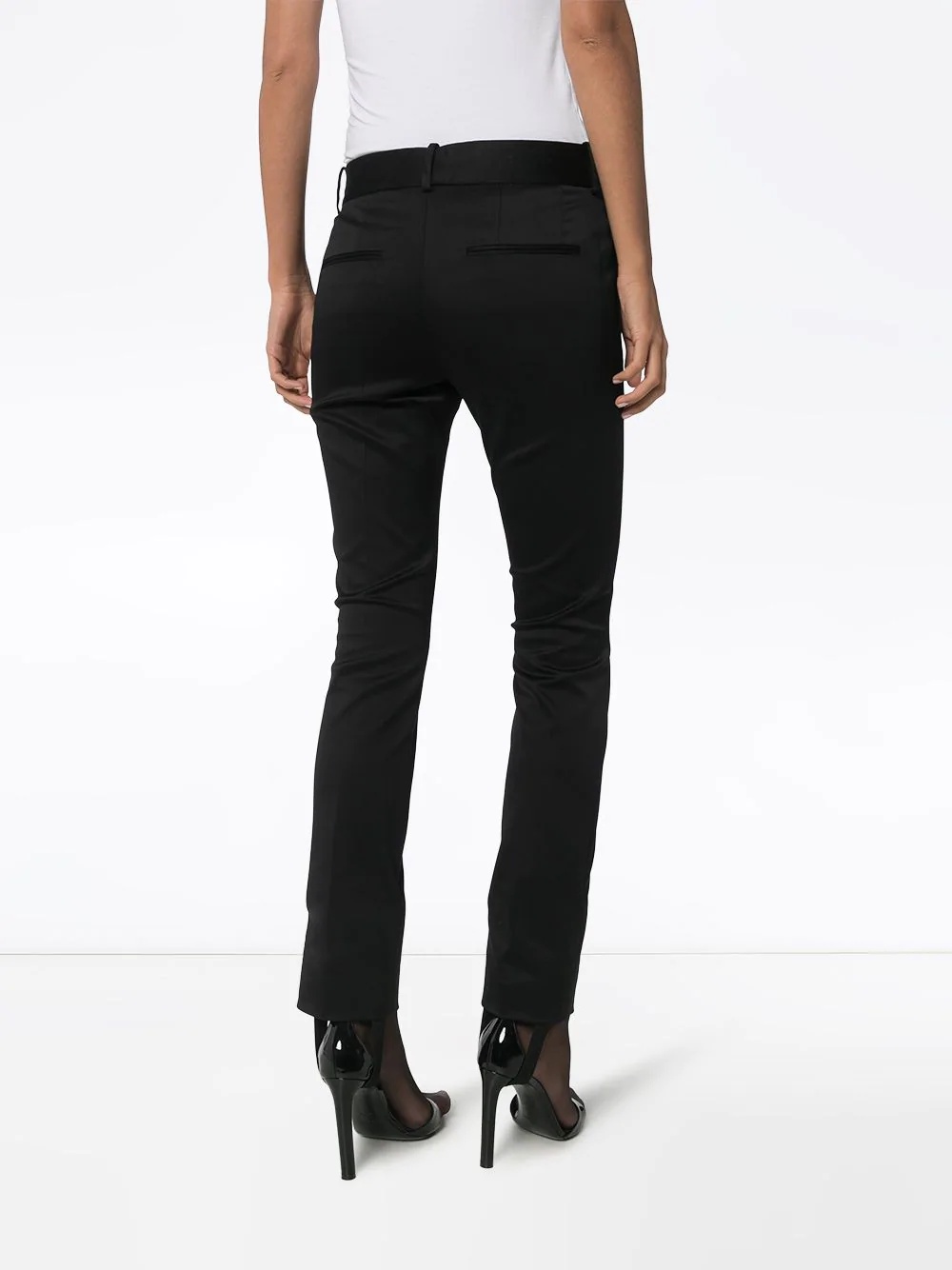 detachable stirrup slim leg trousers - 4