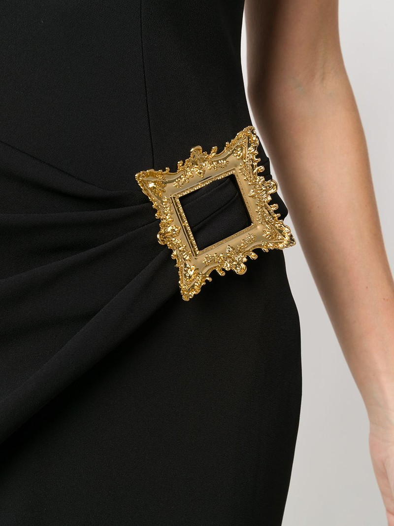 Frame-detail mini dress 5